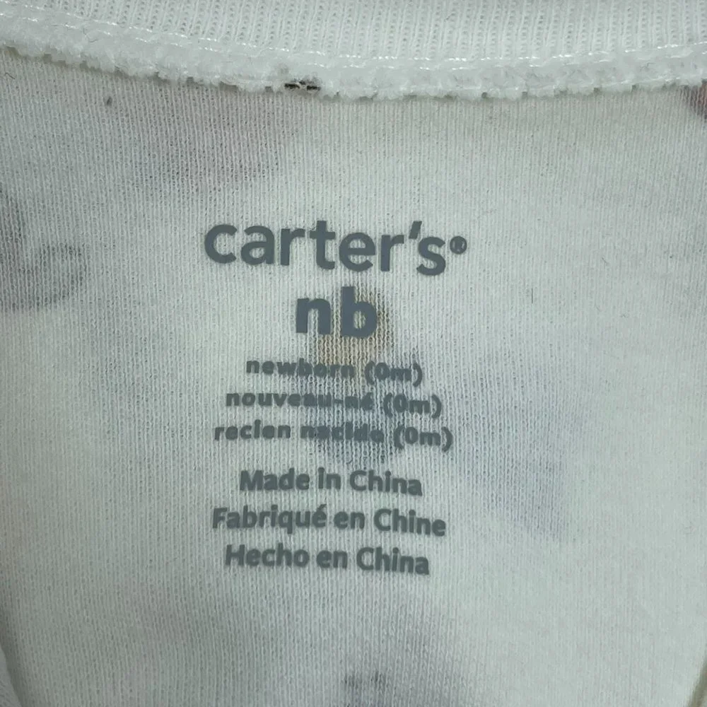 New Carter’s Baby Newborn Footed Sleep Play Turkey Thanksgiving 2 way Zip - Picture 5 of 6